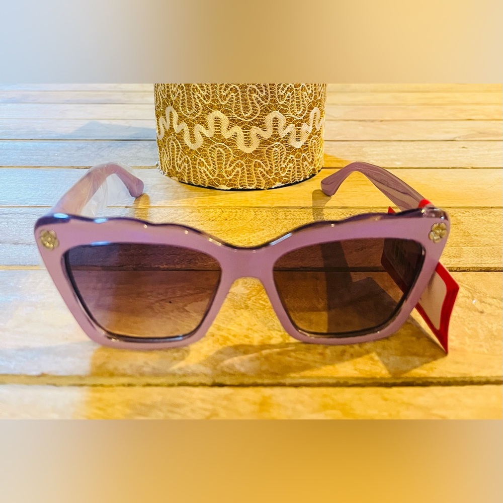 Betsey Johnson Lavender Lace Sunglasses